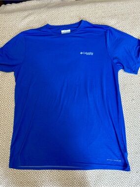 Columbia Men’s Omni-Shade Short Sleeve Tee — Blue